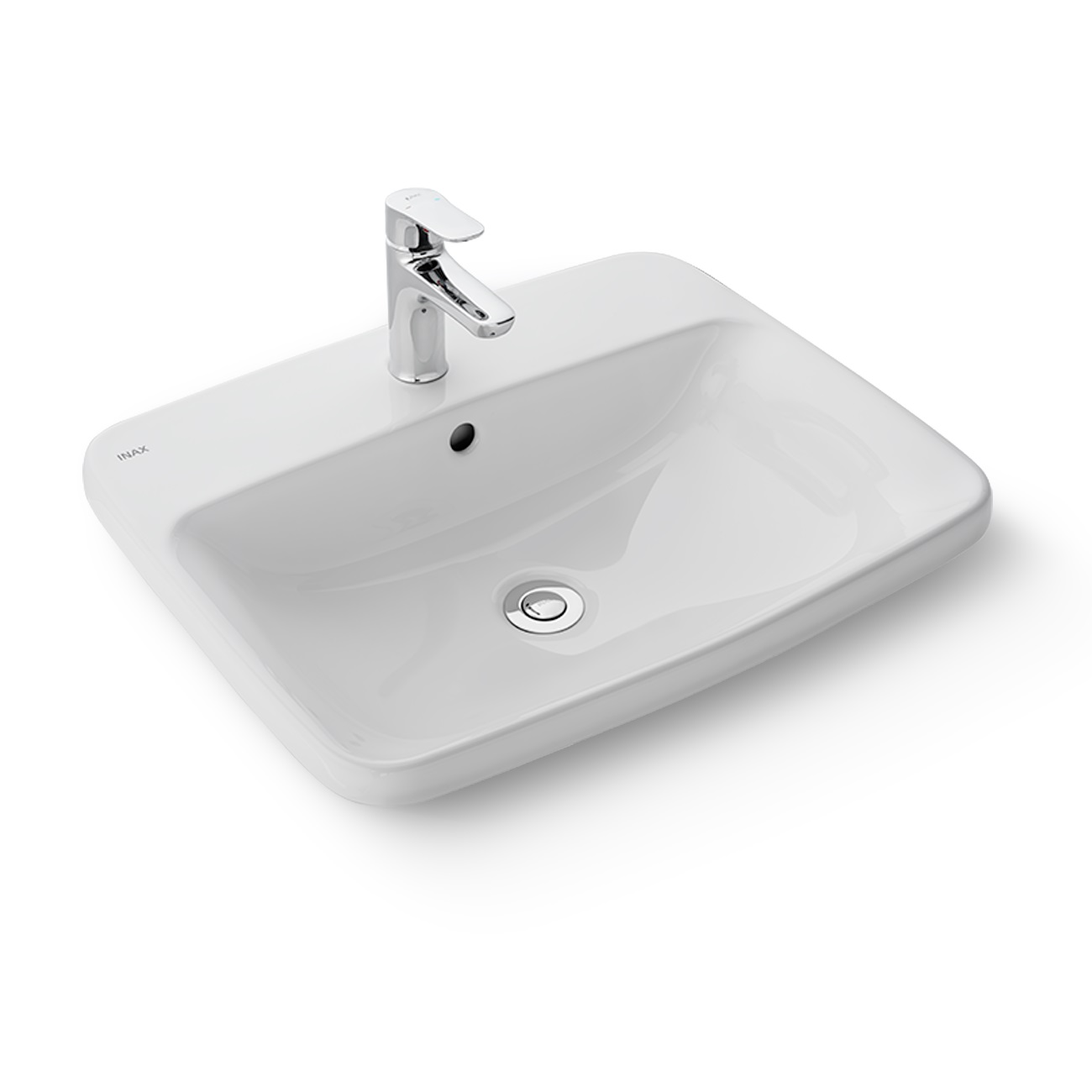 Chậu rửa lavabo Inax AL-2398V(EC/FC) dương vành Aqua Ceramic