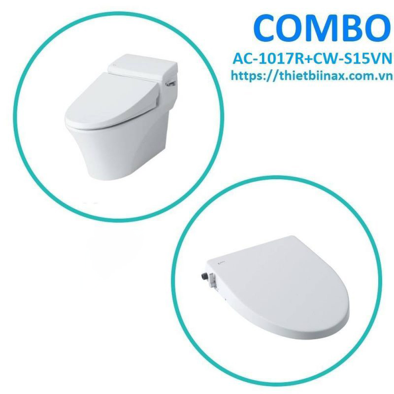 Combo bồn cầu + nắp rửa Inax AC-1017R+CW-S15VN
